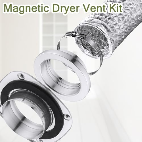 LATING Magnetic Dryer Vent Connector Kit, 180 Degree Straight Magnetic Dryer - Image 2