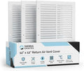 12x12 Air Return Vent Cover, Solid Steel White, 10 Pack by SierraGrates