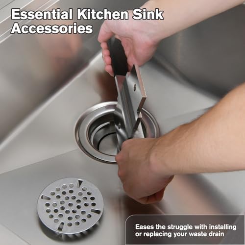 Waste Drain Tool for 3 Tier Sink in Commercial Kitchens, Fit Twist and Lever - Image 2