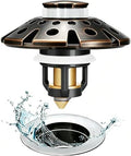 AzWzz Bathroom Sink Drain Strainer, 3 in 1 Pop Up Bathroom Sink Stopper by AzWzzTubDrainStopper