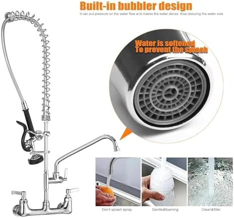 Commercial Sink Faucet with Sprayer - Image 4