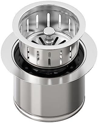 BOTEMY Extended Garbage Disposal Flange Basket Strainer Stopper, Deep 304 by BOTEMY