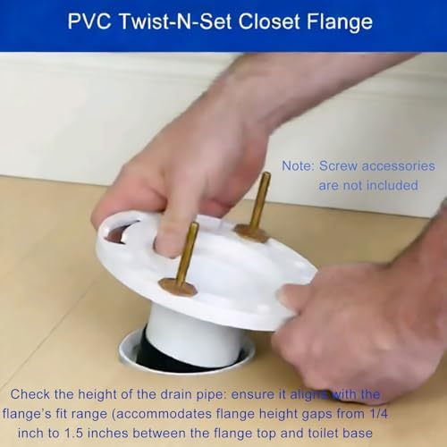 Yariwiz 4 inch PVC Twist-N-Set Closet Flange - Image 3