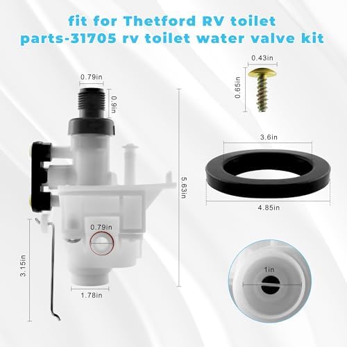 31653 31705 31688 RV Toilet Water Valve Fit - Image 2