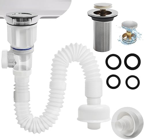 Bathroom Sink Drain Pipe Kit, Bathroom Sink Drain by RuQiankun