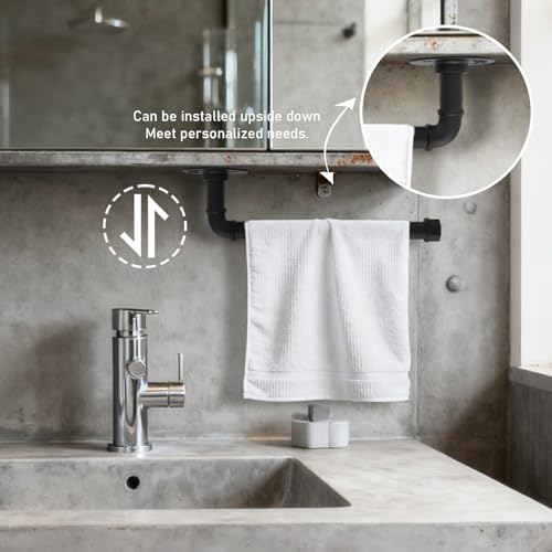 Wall Mount Industrial Pipe Paper Towel Holder, Heavy-Duty DIY Rustic Vintage - Image 5