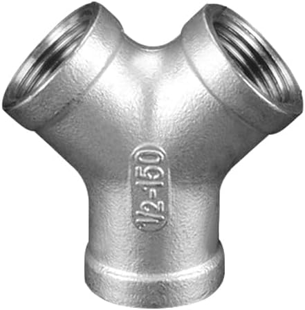 Stainless Steel 304 Tee NPT Female Y Shaped 3 Way Cast Pipe Fitting - Image 2
