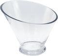 WGVI Slant Cut Calyx Glass Vase, Width 7.25", Height 6.25", Candy Dish by WGVInternational-OpusGlassware
