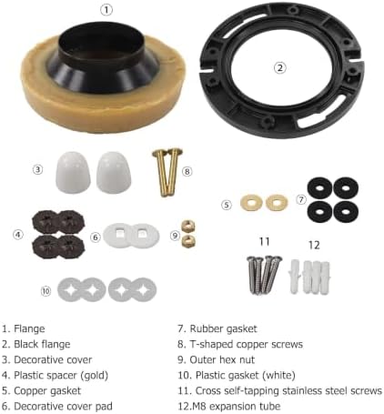 Toilet Wax Ring Kit, Toilet Flange Repair Kit - Image 7