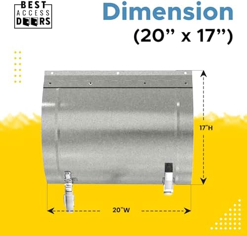 BEST 20″ x 17″ Round Duct Access Panel - Image 3