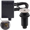 Westbrass ASB-2B3-05 Sink Top Waste Disposal Air Switch and Dual Outlet Control by Westbrass