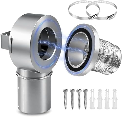 Magnetic Dryer Vent Connector Kit, Low Profile 90 Degree by IURILA