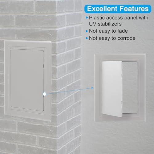 PATIKIL 7x5 inch Self-Adhesive Access Panel, ABS Plumbing Access Doors Easy - Image 3