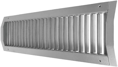 Vent Systems 21" x 5" Inch Galvanized Steel Louvered Air Return Vent Cover by VentSystems