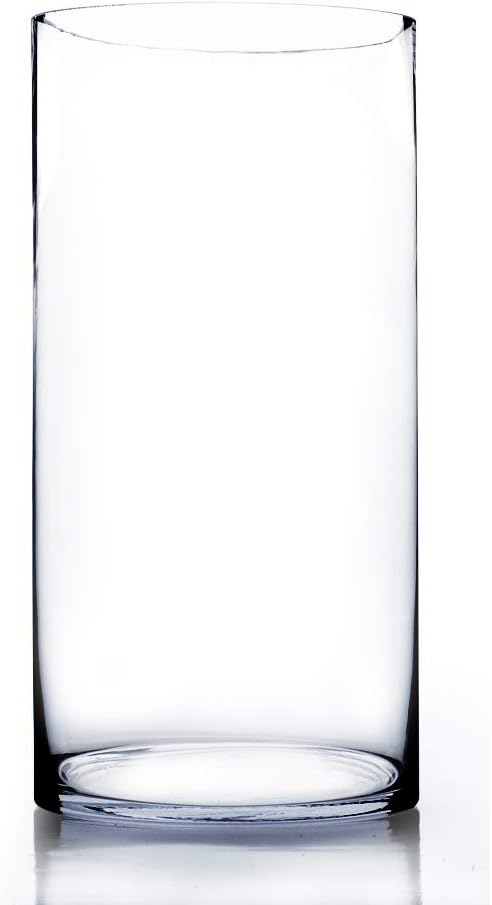 WGV Cylinder Vase Bulk, Width 8", Height 16", Floral Container, Planter by WGVInternational-OpusGlassware