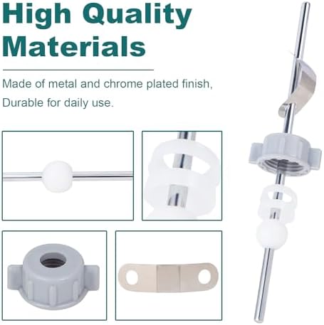 Lavatory Pop-Up Center Piece Assembly, Pop-Up Drain Repair Kit, Fits Most - Image 5