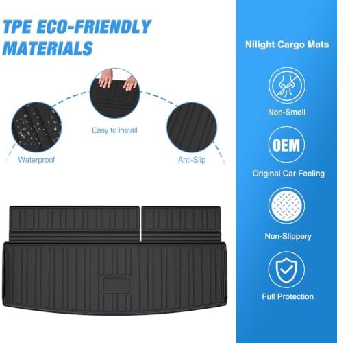Nilight Cargo Mat for Ford Expedition Lincoln Navigator 2018-2024 - Image 3