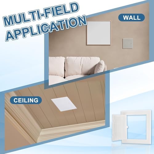 PATIKIL Access Panel for Drywall 7x7 Inch, 1 Set ABS Plastic Wall Hole Cover - Image 7
