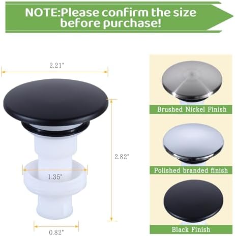 Replacement for Pfister 972098A Push-Seal Drain Assembly - Image 2