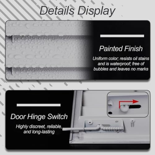 Light Gray Air Return Grille, Aluminum Access Panel - Image 5