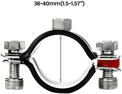 2 Pack Pipe Supports, 304 Stainless Steel Wall Mount Ceiling Mount Pipe Bracket - Image 2