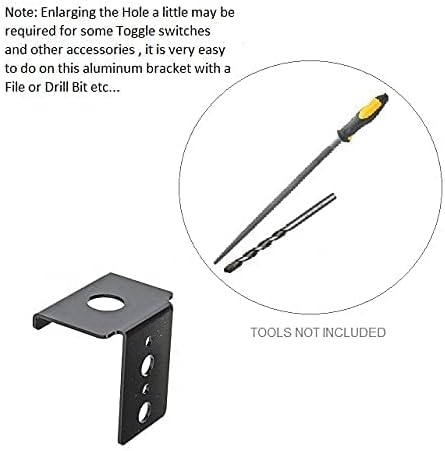 Bracket for Panel Mount Electrical Components Like Push Button Circuit Breaker - Image 6