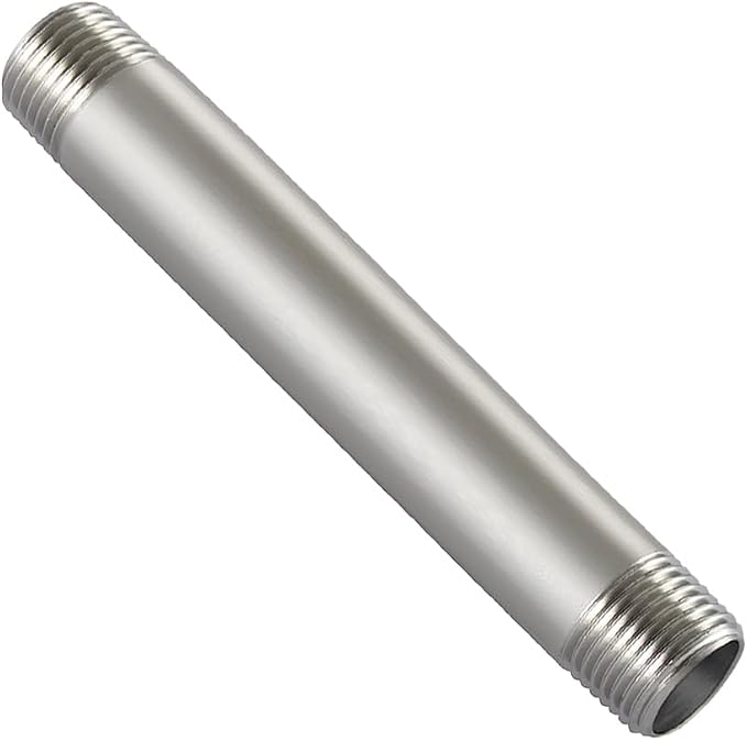 Beduan Stainless 3/4 NPT Male Threaded 16" Length Nipple Pipe Fitting | MPT by Beduan