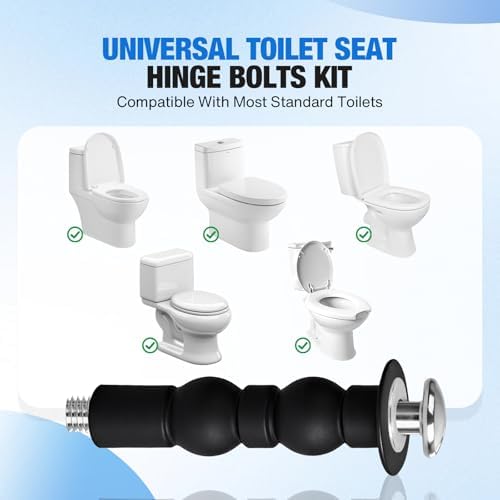 Jamini Top Mount Toilet Seat Screws Replacement Kit, Compatible - Image 5