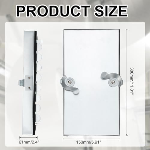PATIKIL Galvanized Steel Access Panel, 12x6 Inch Insulated HVAC Duct Access Door - Image 2