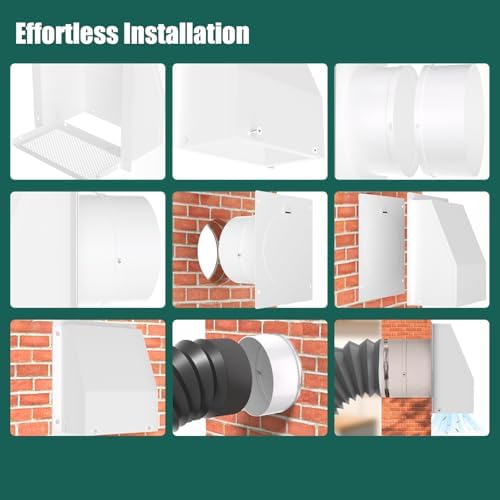 8 Inch Hooded Wall Vent Cover - Image 7