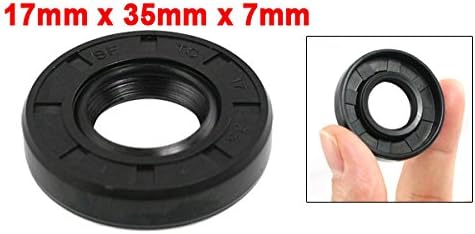 uxcell Metric Rotary Shaft Oil Seal 17x35x7mm TC Double Lips Rubber - Image 2