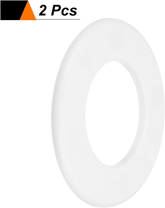 HARFINGTON 2pcs Wall Split Flange 78mm/3.1" Self-Adhesive Plumbing Cover Plates - Image 3