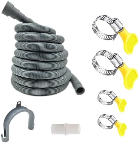 HLMOptimo 16 Feet Universal Washing Machine Drain Hose Flexible Dishwasher by HLMOptimo