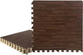 Stalwart Wood Grain Foam Floor Tiles by Stalwart