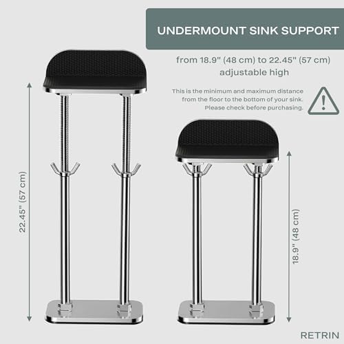 2 Pack Undermount Sink Brackets, Undermount Sink Support – Adjustable - Image 3