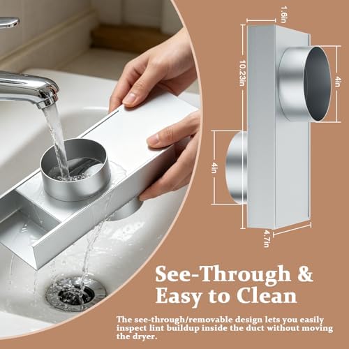 Periscope Dryer Vent, 0-5" Adjustable Dryer Vent Stainless Steel Telescoping - Image 7