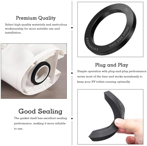 385311652 RV Toilet Seal, RV Toilet Repair Seal Flange Kit - Image 4