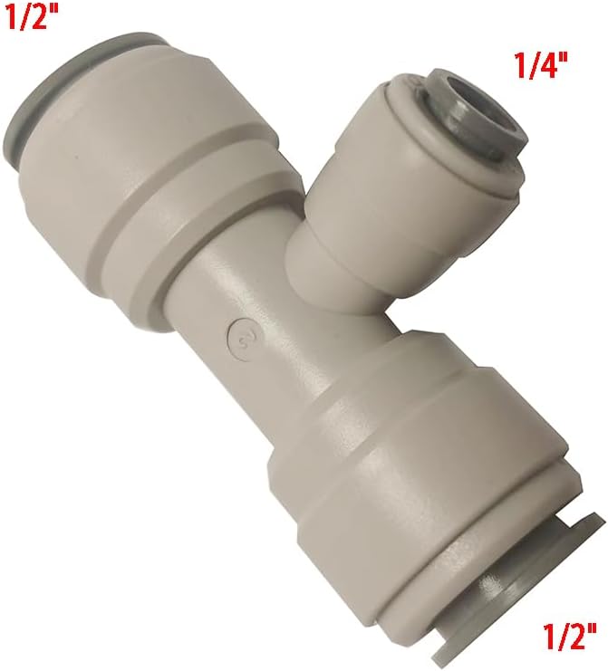 Acetal Copolymer 1/2" x 1/4" Tube OD Tube Fitting, Push to connect - Image 2