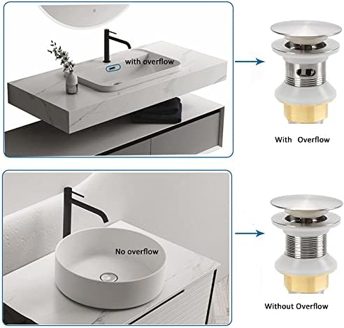 Rockgoya Bathroom Sink Drain, 2 Pack Drain Stopper Bathroom Sink - Image 4