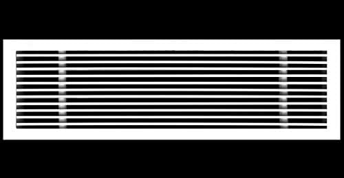 HVAC Premium 32"W X 4"H Linear Aluminum Clip-On Bar Return Air Grille by HVACPremium