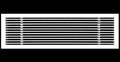 HVAC Premium 32"W X 4"H Linear Aluminum Clip-On Bar Return Air Grille by HVACPremium