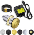 BESTILL Garbage Disposal Air Switch Kit in Brushed Brass, UL Listed by BESTILL