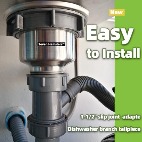 Dishwasher Drain Pipe Hose Adapter Wye, Kitchen Sink Pipe Adapter Branched - Image 4
