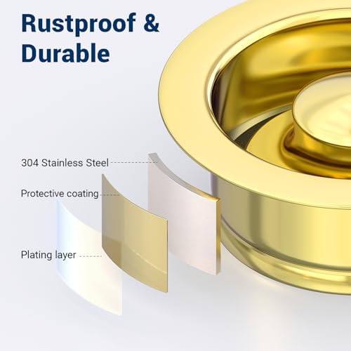 Kitchen Sink Flange Stopper Gold - Image 4