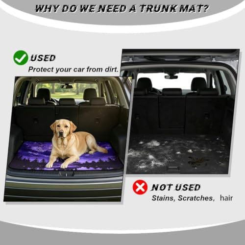 Purple Witch Castle Trunk Mat Universal Waterproof Cargo Liner Heavy Duty - Image 4