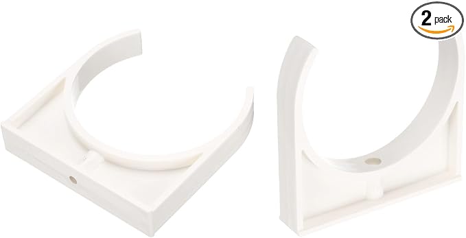 uxcell 2 Pcs PVC Water Pipe Clamps Clips, 110mm ID U-Shaped Water Pipe Buckles by uxcell