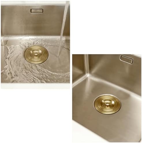 KONE 3-1/2 Inch Brass Sink Drain, Durable Stainless Steel Brass Kitchen Sink - Image 7