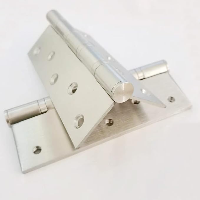 2 Pcs 5" Stainless Steel Ball Bearing Door Hinges - Image 4