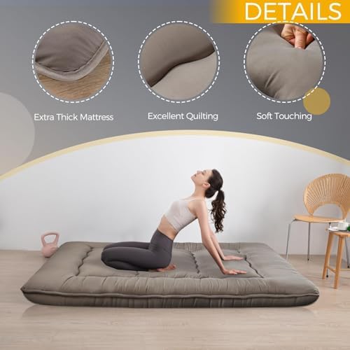 MAXYOYO 6" Extra Thick Japanese Floor Mattress Futon Mattress, Foldable Tatami - Image 3