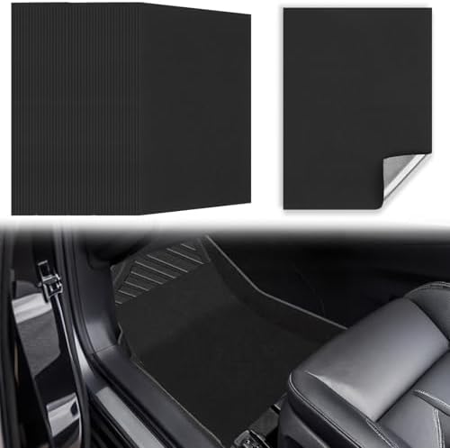 WILLBOND 10 Pcs Self Adhesive Disposable Car Floor Mats, Felt 15.7"x19.6" by Willbond+Technology+Limited